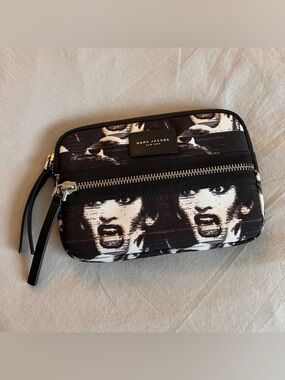 Marc Jacobs Maria Callas Scream Queen zip pouch clutch rare